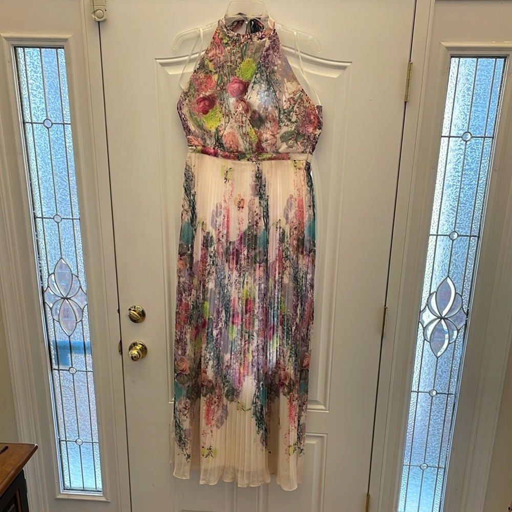 Floral Halter Maxi Gown - Picture 7 of 8